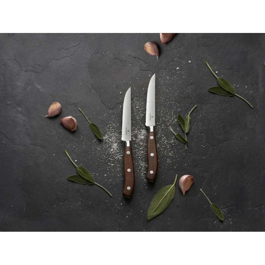 Victorinox - Set van 2 steakmessen GRAND MAITRE 12 cm, esdoorn