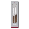 Victorinox - Set van 2 steakmessen SWISS MODERN, 12 cm, notenhout