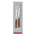 Victorinox - Set van 2 steakmessen SWISS MODERN, 12 cm, notenhout