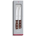 Victorinox - Set van 2 steakmessen WOOD 14 cm, esdoorn