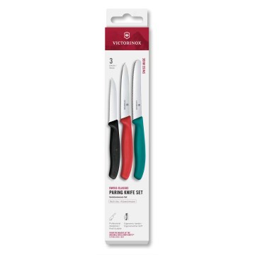 Victorinox - Set van 3 SWISS CLASSIC groentemessen, multikleurig