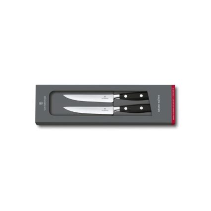 Victorinox - Steakmessenset GRAND MAITRE 12 cm, 2-delig, zwart