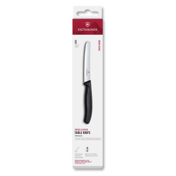 Victorinox - SWISS CLASSIC groentemessenset 11 cm, 6-delig, zwart