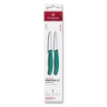Victorinox - SWISS CLASSIC groentemessenset 8 cm, 2 stuks, turkoois