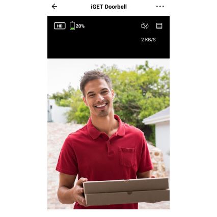 Videodeurbel met bewegingssensor Full HD 1080p 5200 mAh IP65 Wi-Fi Tuya wit