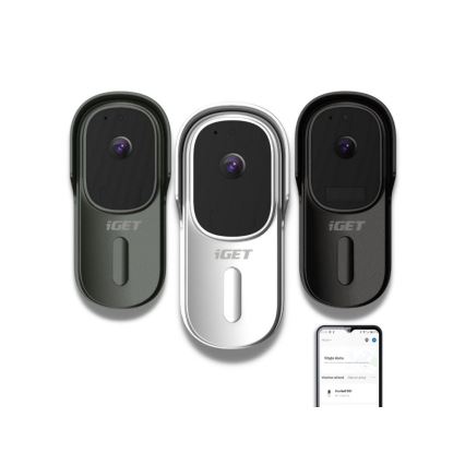 Videodeurbel met bewegingssensor Full HD 1080p 5200 mAh IP65 Wi-Fi Tuya wit