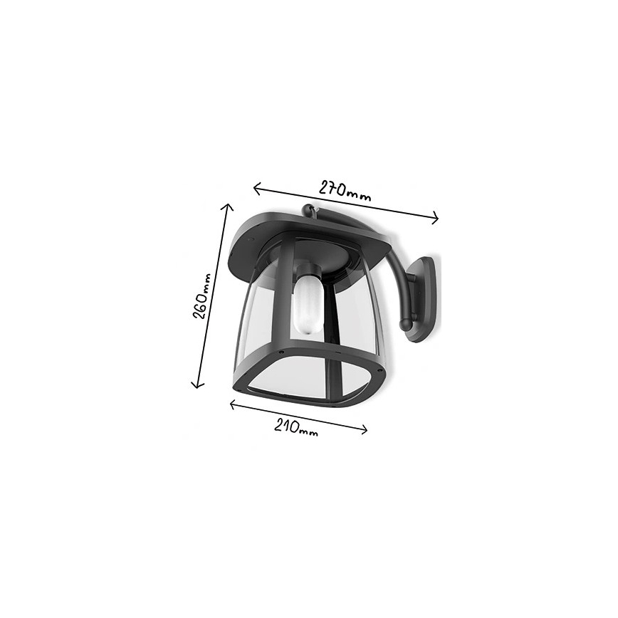 Viking - LED dimbare zonne-wandlamp LED/2W/3,7V IP54 4000K 2000 mAh
