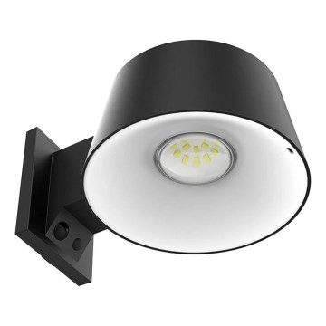 Viking - Dimbare LED-wandlamp op zonne-energie met geïntegreerde sensor LED/1W/3,7V IP44 4000K 2000 mAh