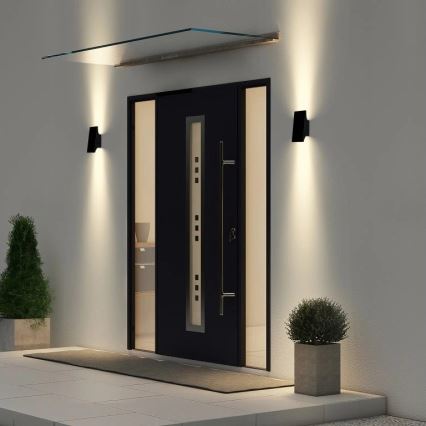 Viking - dimbare LED-wandlamp op zonne-energie LED/1,5W/3,7V IP65 4000K 2000 mAh