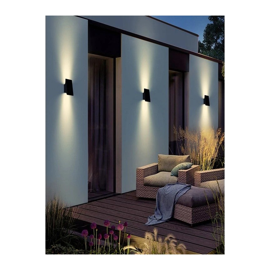 Viking - dimbare LED-wandlamp op zonne-energie LED/1,5W/3,7V IP65 4000K 2000 mAh