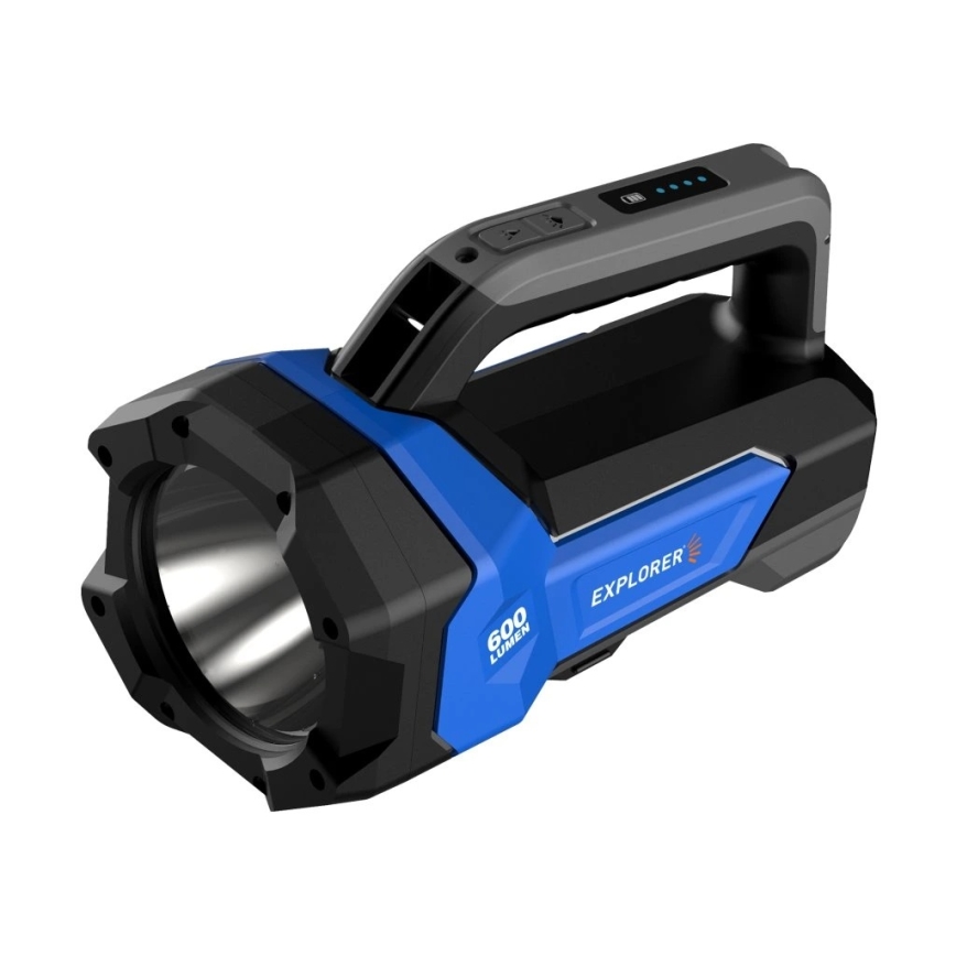 Viking - dimbare oplaadbare LED-zaklamp 5V IPX4 1000 lm 8000 mAh