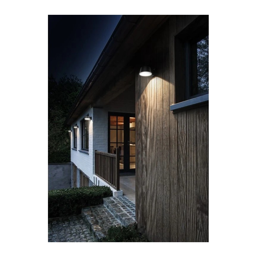 Viking - Dimbare LED-zonne-wandlamp met sensor LED/1W/3,7V IP44 4000K 2000 mAh