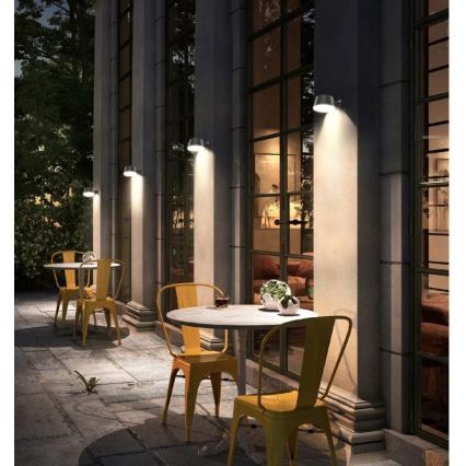 Viking - Dimbare LED-zonne-wandlamp met sensor LED/1W/3,7V IP44 4000K 2000 mAh