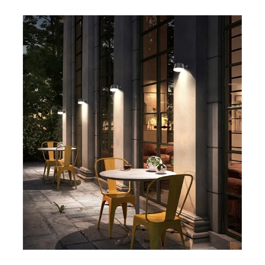 Viking - Dimbare LED-zonne-wandlamp met sensor LED/1W/3,7V IP44 4000K 2000 mAh