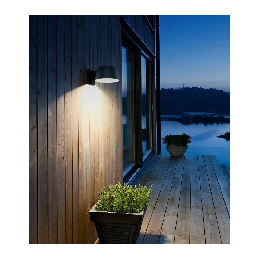 Viking - Dimbare LED-zonne-wandlamp met sensor LED/1W/3,7V IP44 4000K 2000 mAh