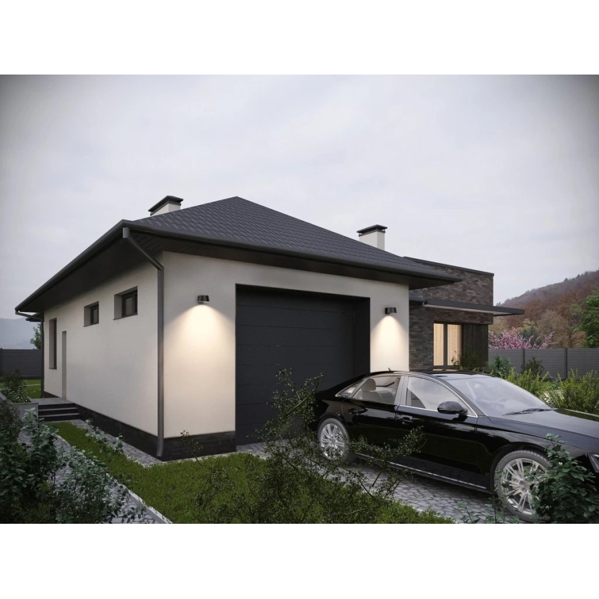 Viking - Dimbare LED-zonne-wandlamp met sensor LED/1W/3,7V IP44 4000K 2000 mAh