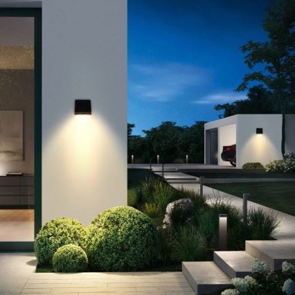 Viking - LED dimbare zonne-wandlamp met sensor LED/2W/3,7V IP54 4000K 2000 mAh