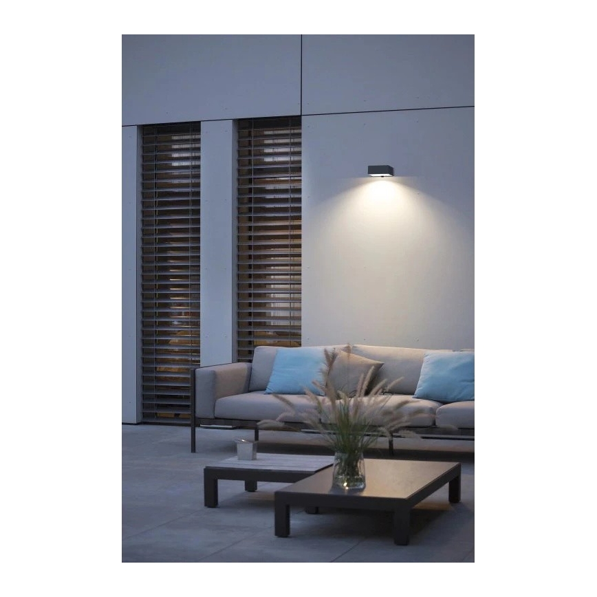 Viking - LED-dimbare zonne-wandlamp met sensor LED/2W/3,7V IP65 4000K 2000 mAh