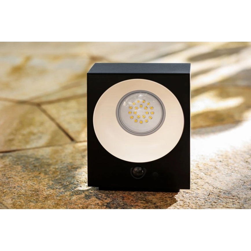 Viking - LED-dimbare zonne-wandlamp met sensor LED/2W/3,7V IP65 4000K 2000 mAh