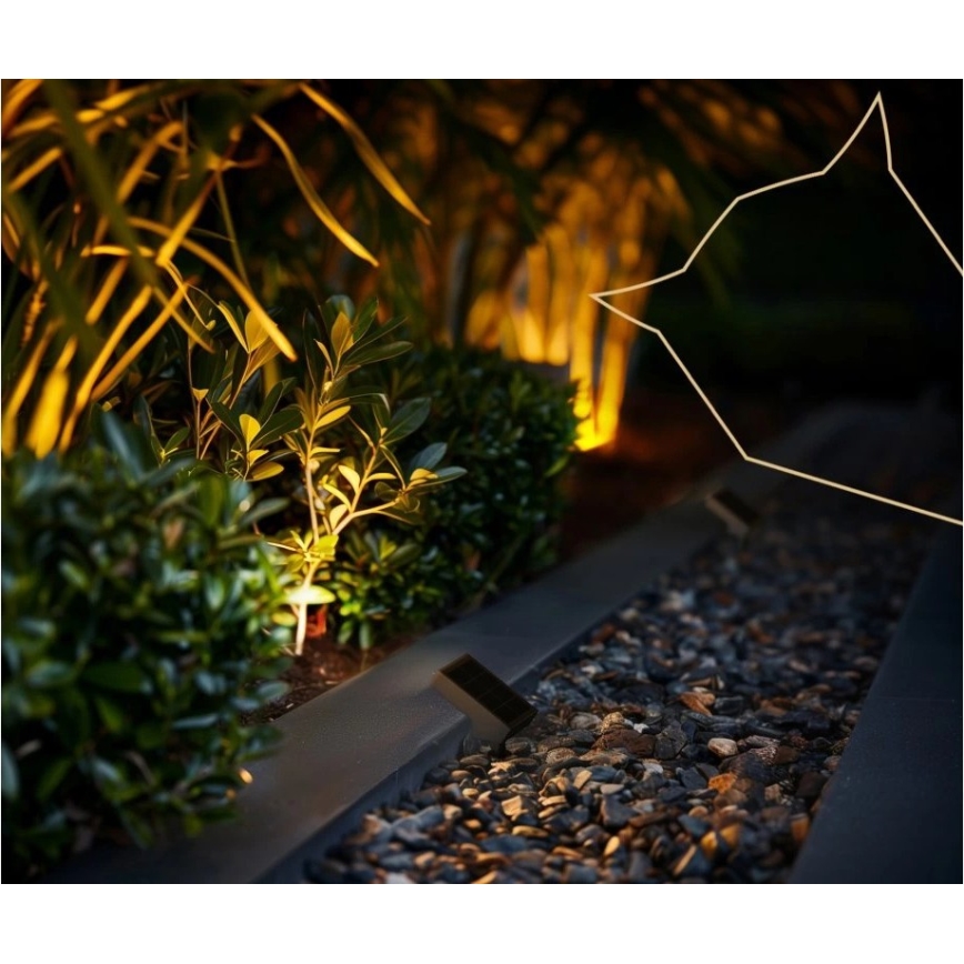 Viking - LED zonnelamp LED/1,4W/3,7V IP65 3000K