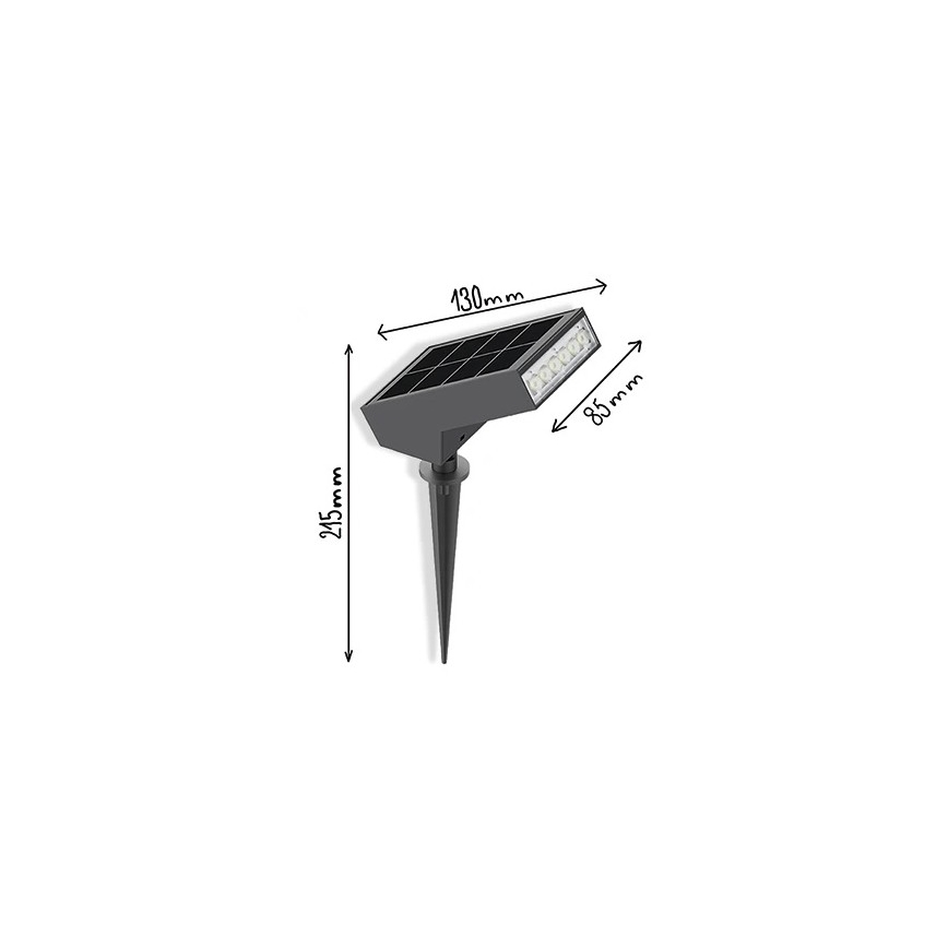 Viking - LED zonnelamp LED/1,4W/3,7V IP65 3000K