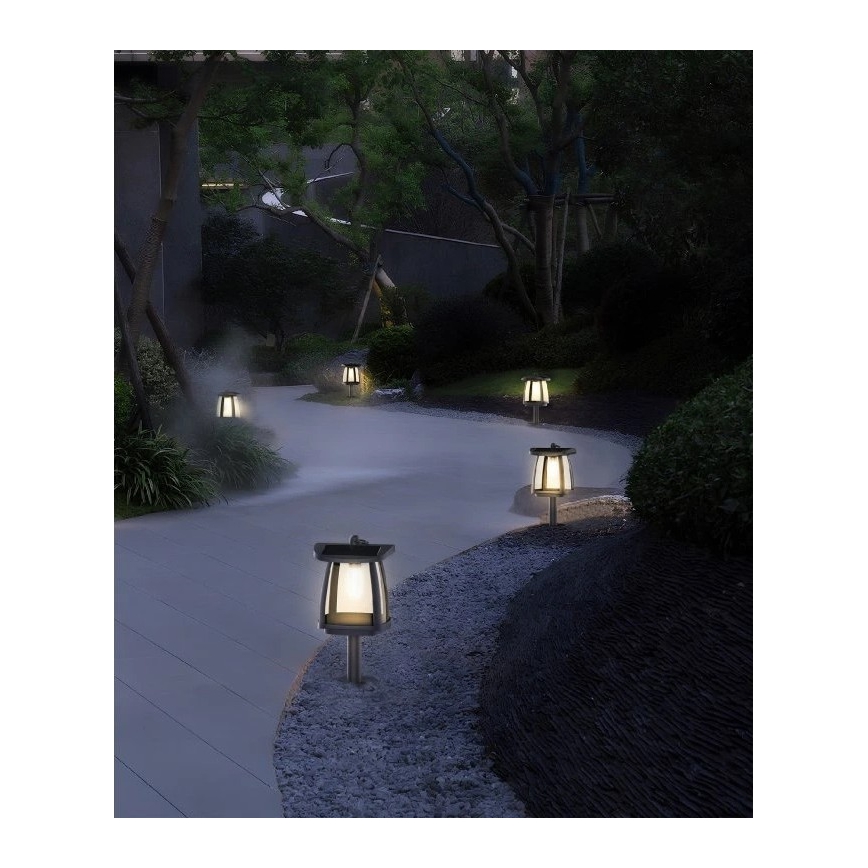 Viking - LED zonnelamp met sensor LED/2W/3,7V IP54 4000K 2000 mAh