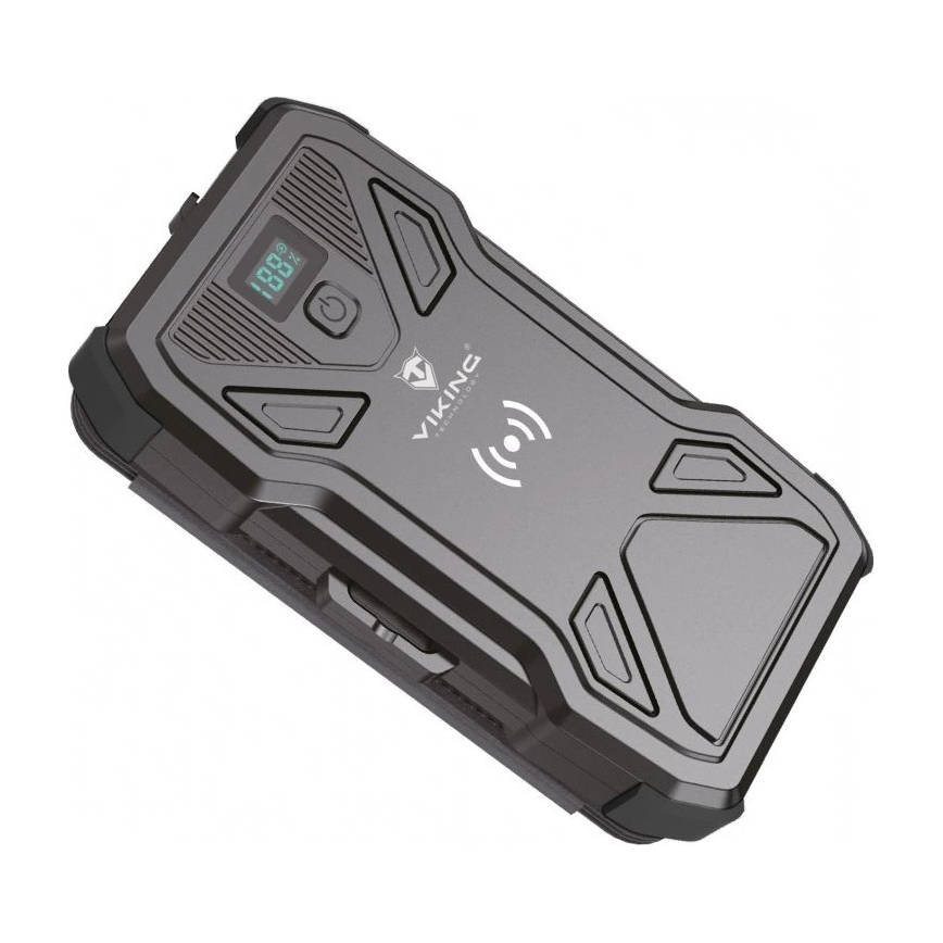 Viking - powerbank met LED-zaklamp, draadloos opladen en zonnepaneel Power Delivery 22,5W/20000 mAh