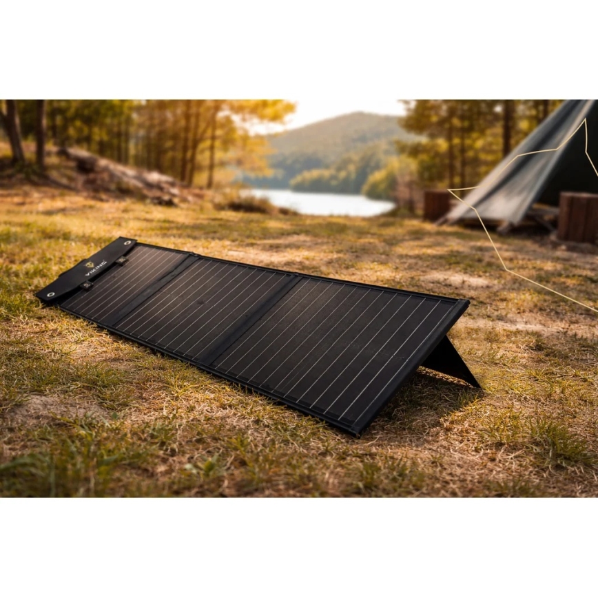 Viking - Zonnepaneel USB Power Delivery 60W/20V IPX4 zwart