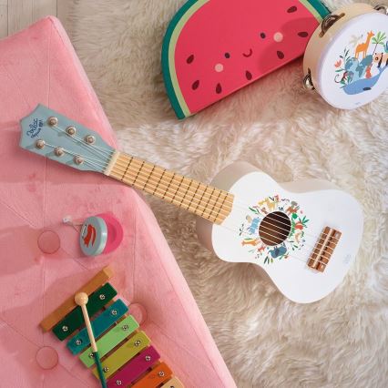 Vilac - Kinderen houten gitaar Dieren van de wereld Sarah Betz