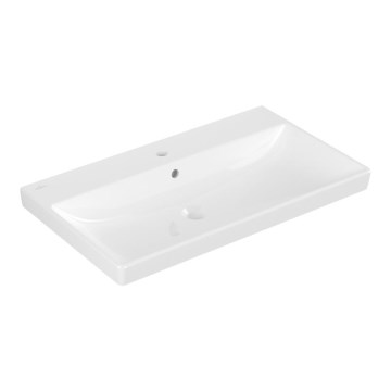 Villeroy & Boch 41568001 - Hangende wastafel AVENTO 80x47 cm keramiek/wit