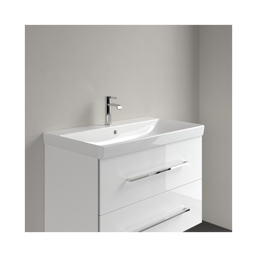 Villeroy & Boch 41568001 - Hangende wastafel AVENTO 80x47 cm keramiek/wit