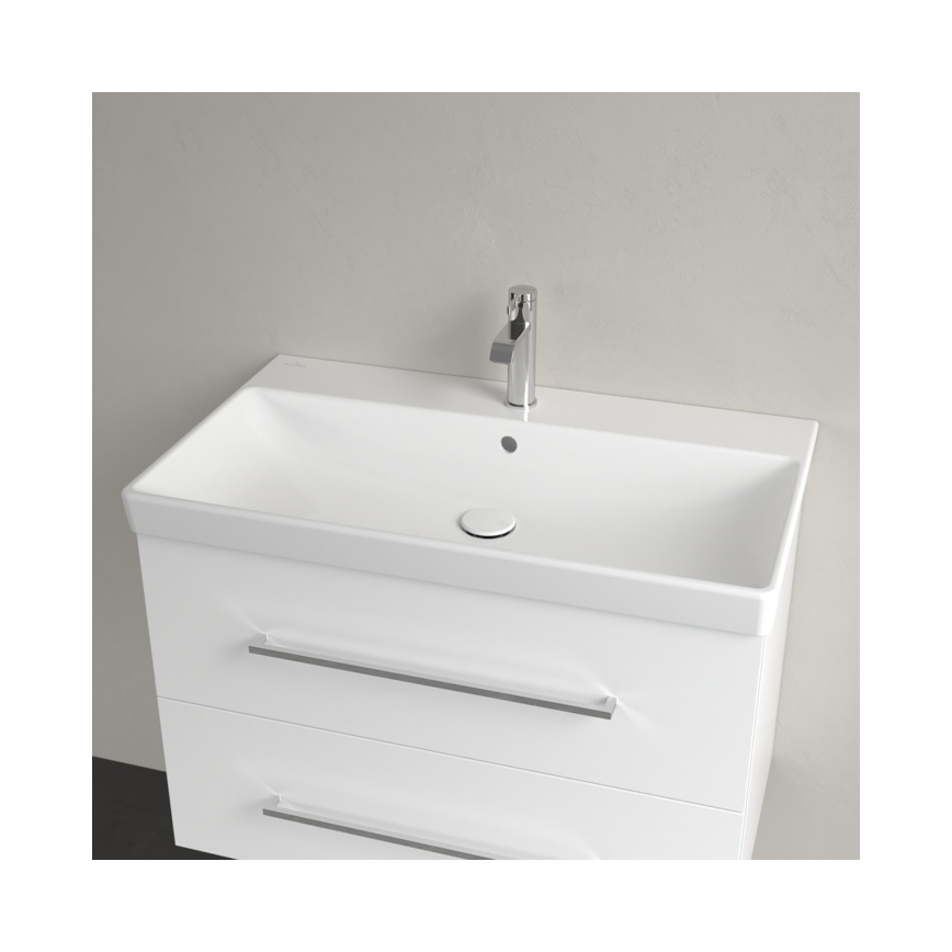 Villeroy & Boch 41568001 - Hangende wastafel AVENTO 80x47 cm keramiek/wit