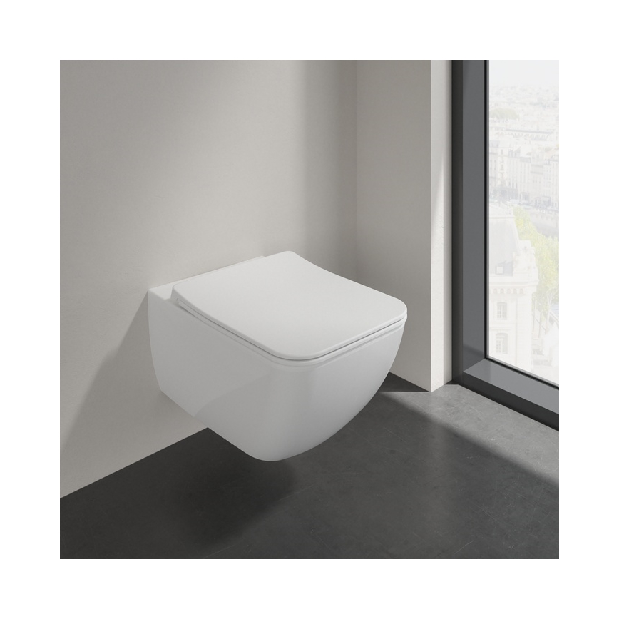 Villeroy & Boch 4611RL01 - Hangend toilet met SoftClose-zitting VENTICELLO keramiek/wit