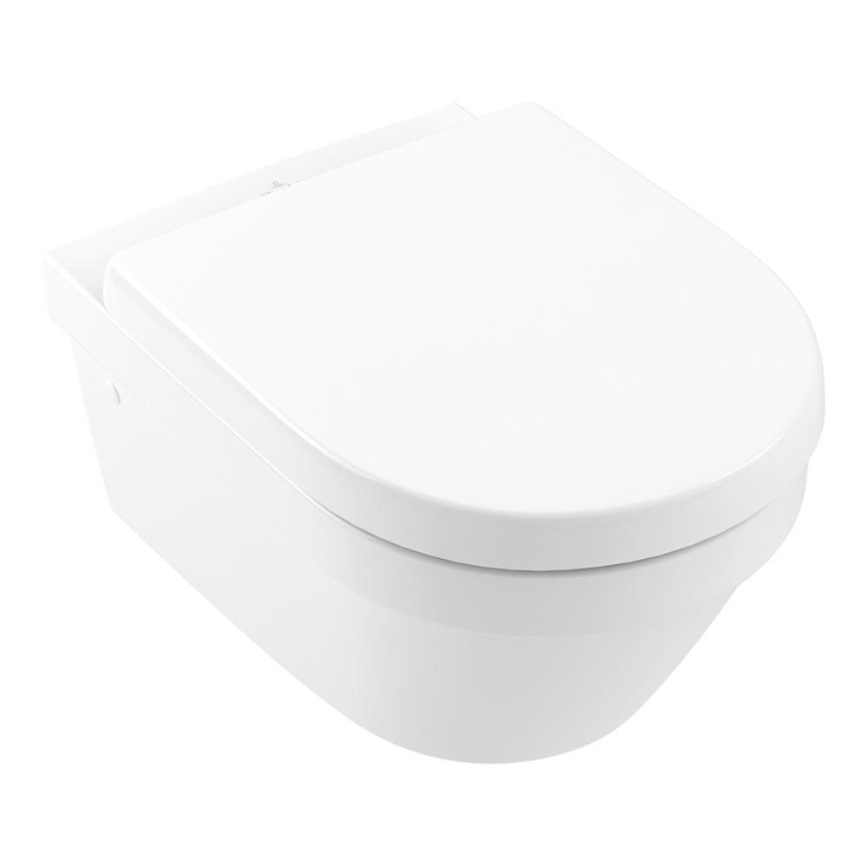 Villeroy & Boch 4694HR01 - Hangend toilet met SoftClose-toiletbril ARCHITECTURA keramiek/wit