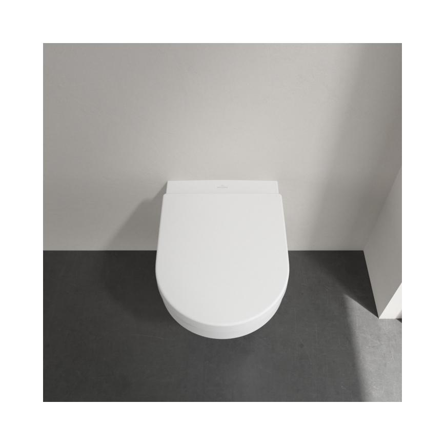 Villeroy & Boch 4694HR01 - Hangend toilet met SoftClose-toiletbril ARCHITECTURA keramiek/wit