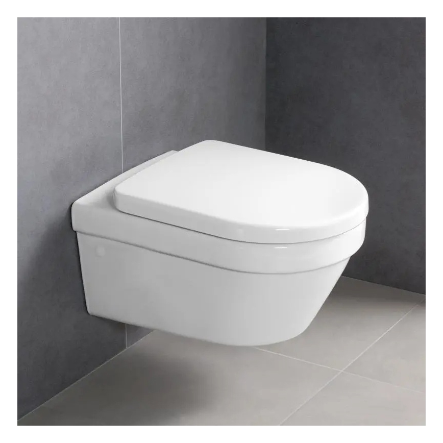 Villeroy & Boch 4694HRR1 - Hangend toilet met SoftClose zitting ARCHITECTURA keramiek/wit