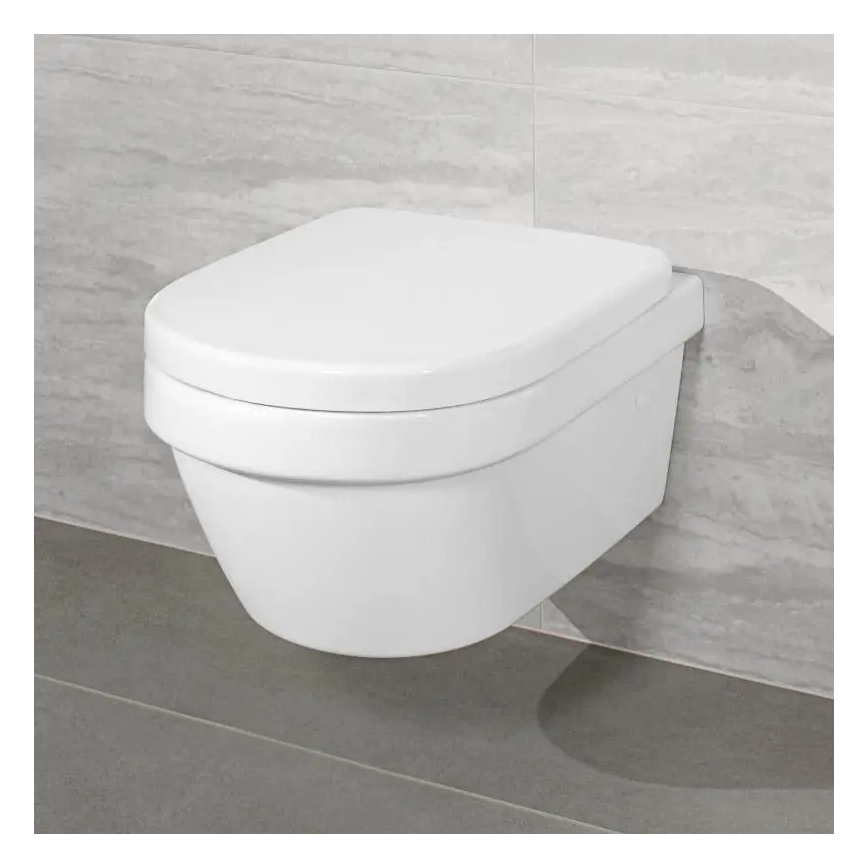 Villeroy & Boch 4694HRR1 - Hangend toilet met SoftClose zitting ARCHITECTURA keramiek/wit