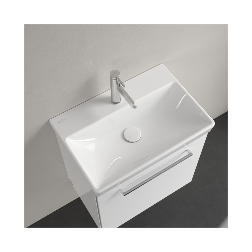 Villeroy & Boch 4A005501 - Wandgemonteerde wastafel AVENTO 55x37 cm keramiek/wit