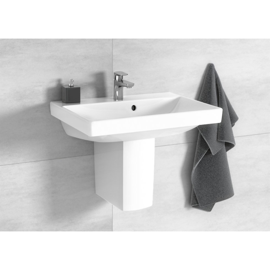 Villeroy & Boch 4A005501 - Wandgemonteerde wastafel AVENTO 55x37 cm keramiek/wit