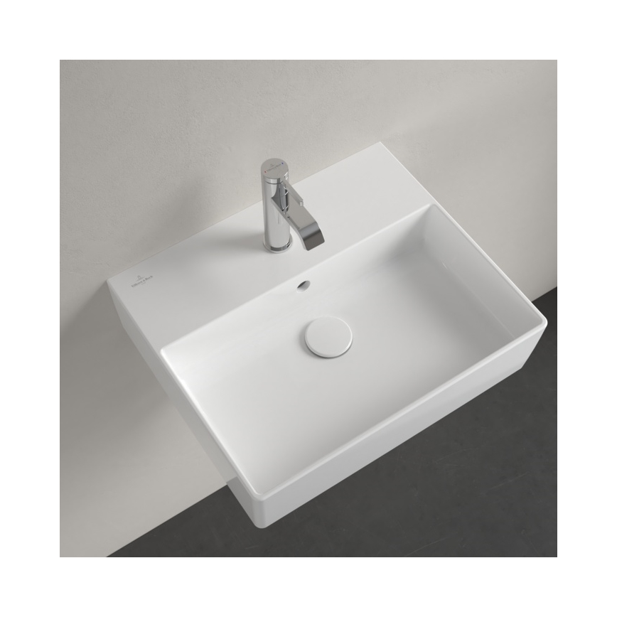 Villeroy & Boch 4A225G01 - MEMENTO hangend/opbouwwastafel 50 x 42 cm, keramiek, wit
