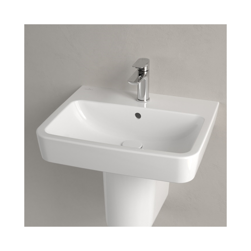 Villeroy & Boch 4A415501 - Wandhangende wastafel O.NOVO 55 x 46 cm keramiek/wit