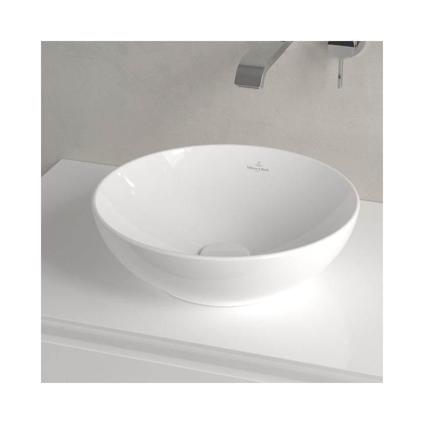 Villeroy & Boch 4A450001 - Opzetwastafel LOOP&FRIENDS Ø 38 cm keramiek/wit