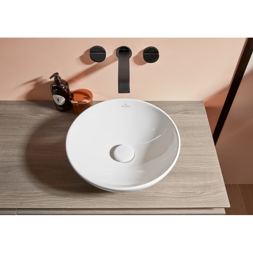 Villeroy & Boch 4A450001 - Opzetwastafel LOOP&FRIENDS Ø 38 cm keramiek/wit