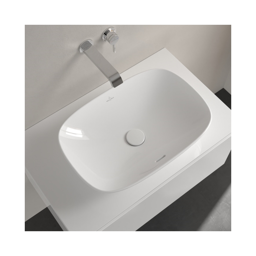 Villeroy & Boch 4A490001 - Opzetwastafel LOOP&FRIENDS 56x38 cm keramiek/wit