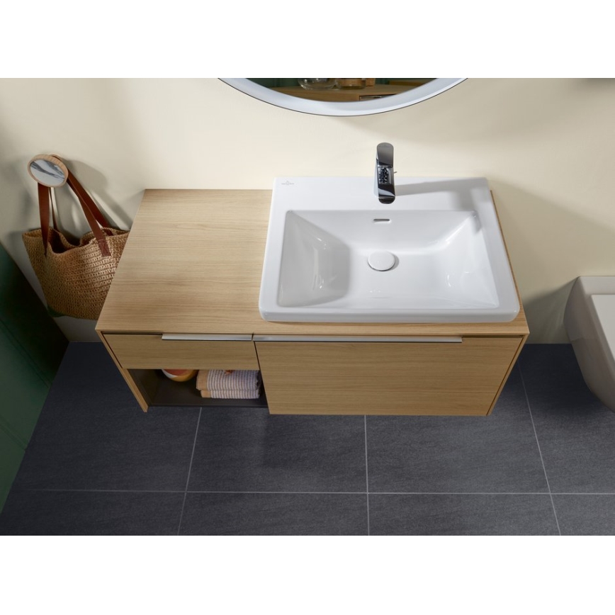 Villeroy & Boch 4A706001 - Wandhangende wastafel SUBWAY 3.0 60x47 cm keramiek/wit
