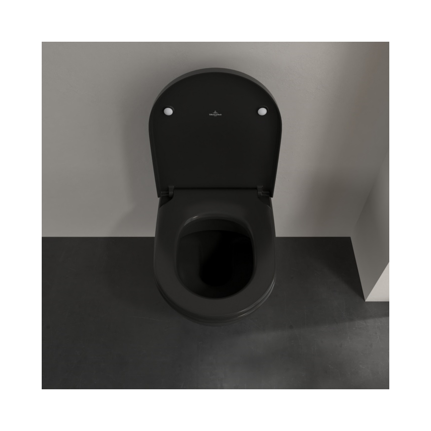 Villeroy & Boch 5614R0R7 - Hangend toilet SUBWAY keramiek/zwart