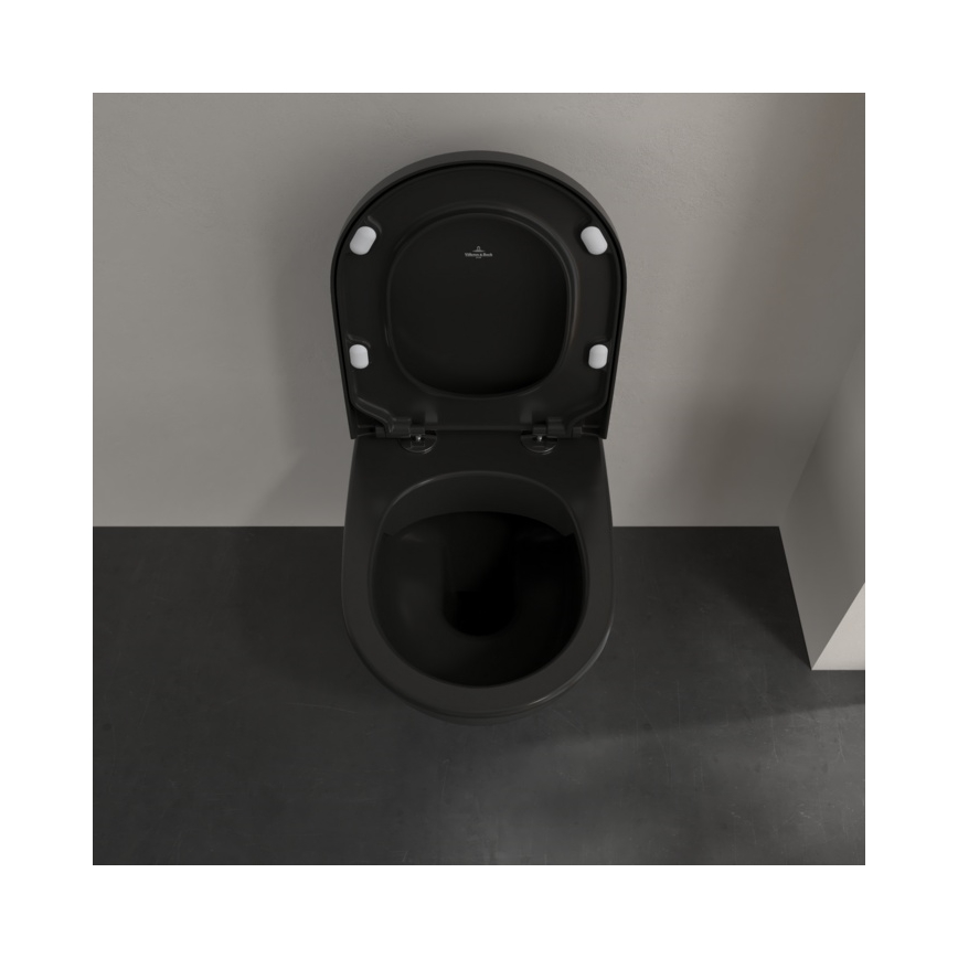 Villeroy & Boch 5614R0R7 - Hangend toilet SUBWAY keramiek/zwart