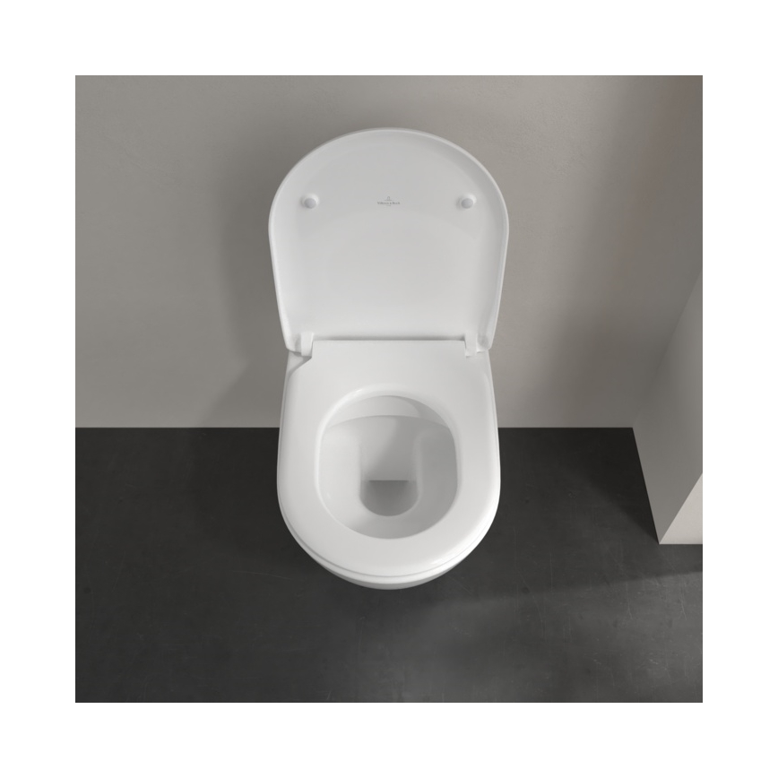 Villeroy & Boch 5614R2R1 - Hangend toilet met SoftClose-toiletbril SUBWAY 2.0 keramiek/wit