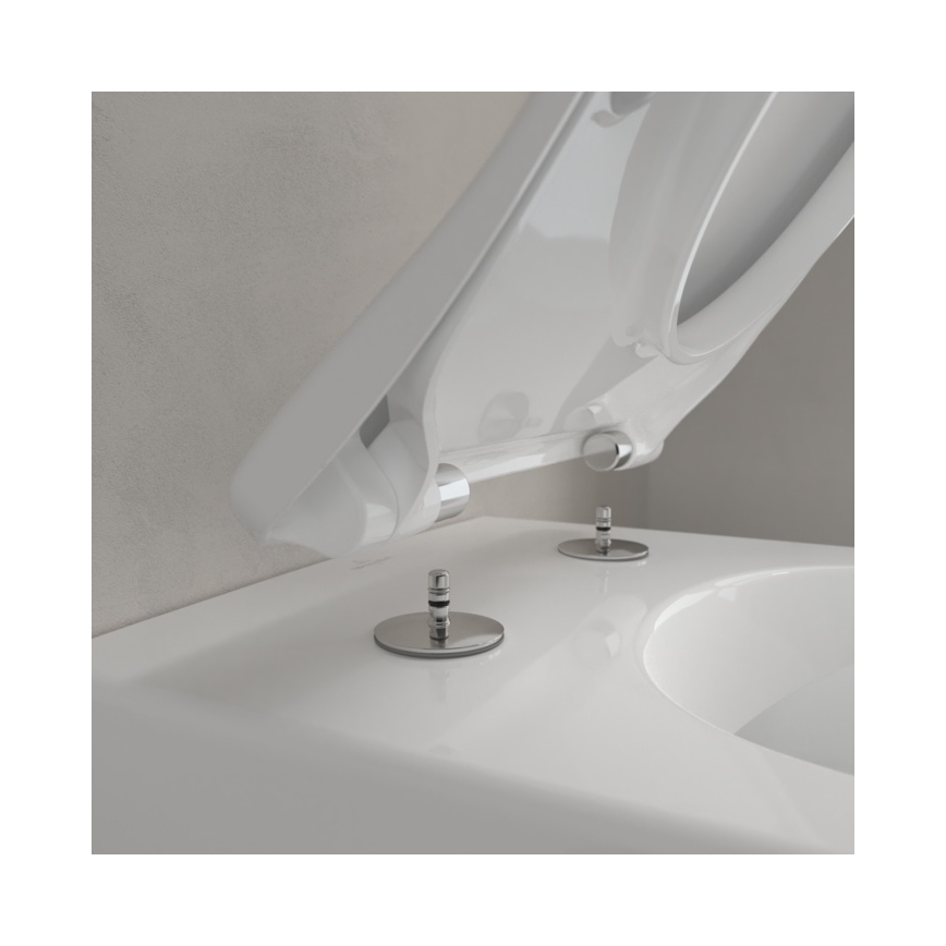 Villeroy & Boch 5614R2R1 - Hangend toilet met SoftClose-toiletbril SUBWAY 2.0 keramiek/wit