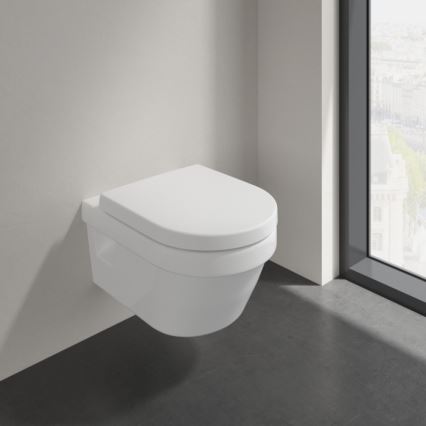 Villeroy & Boch 5684HRR1 - Wandcloset met SoftClose-toiletbril ARCHITECTURA keramiek/wit